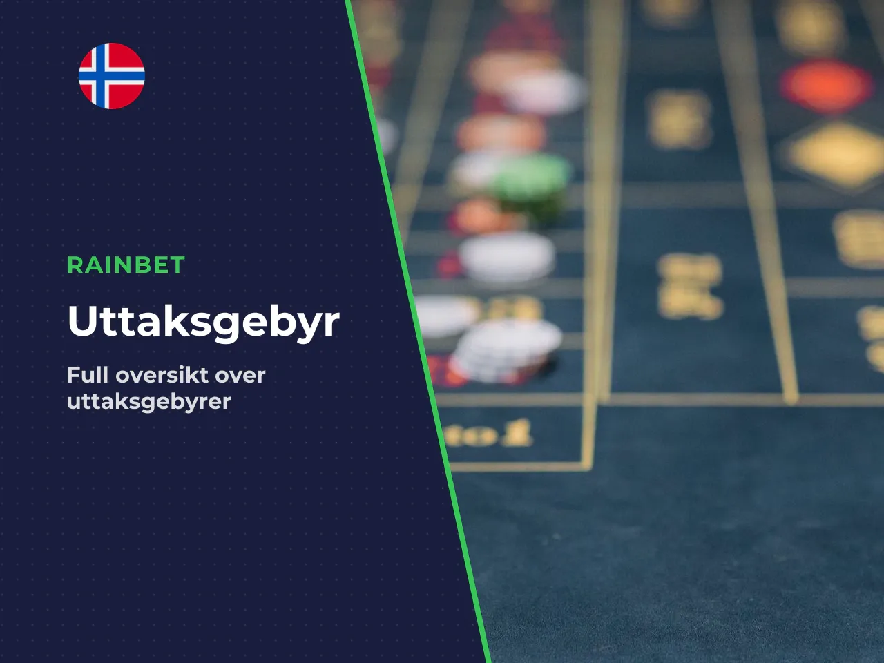Rainbet viser nettverksgebyret i uttaksvinduet før