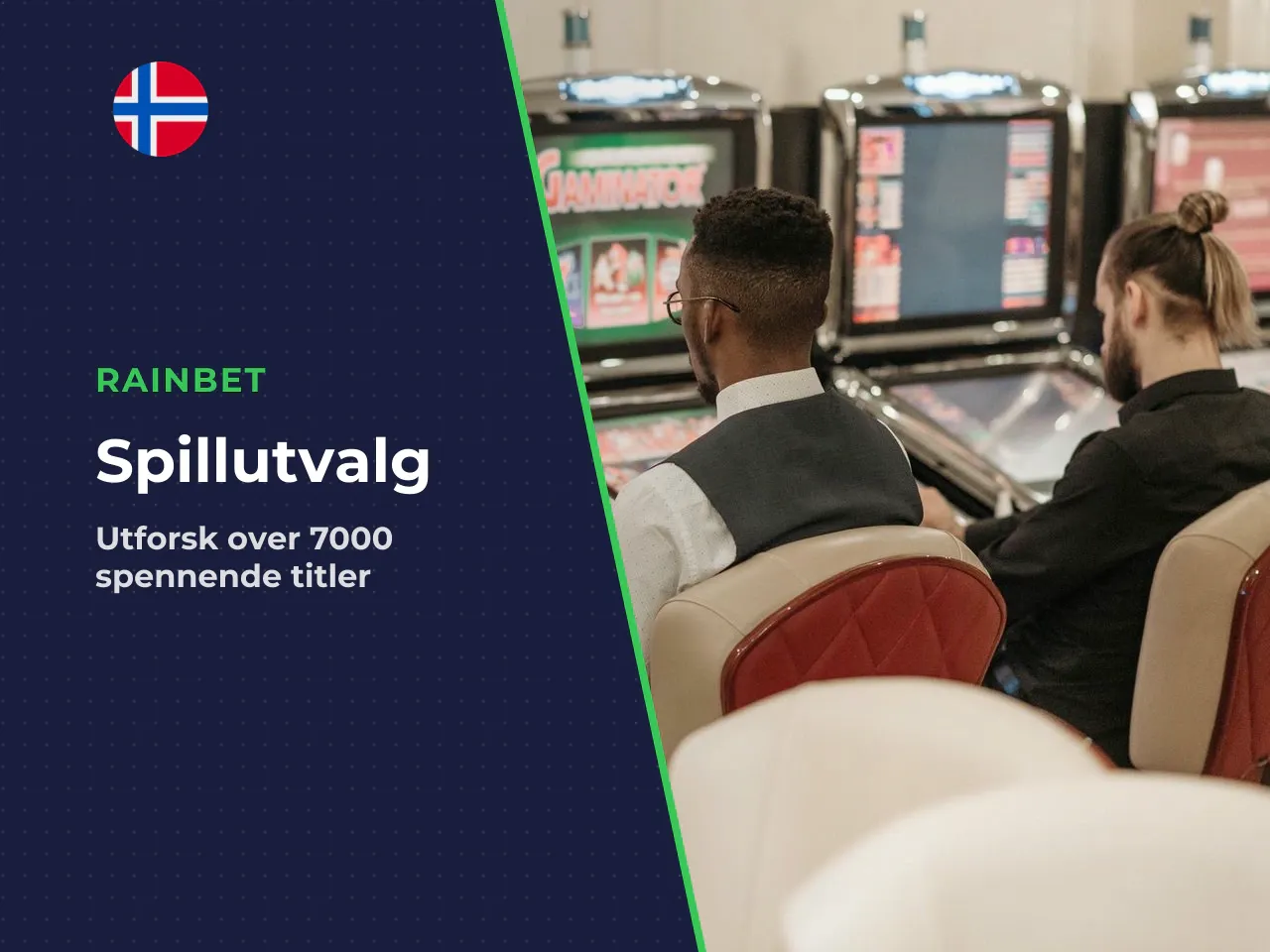 Spillutvalg på Rainbet Casino. Spillkatalogen overskrider