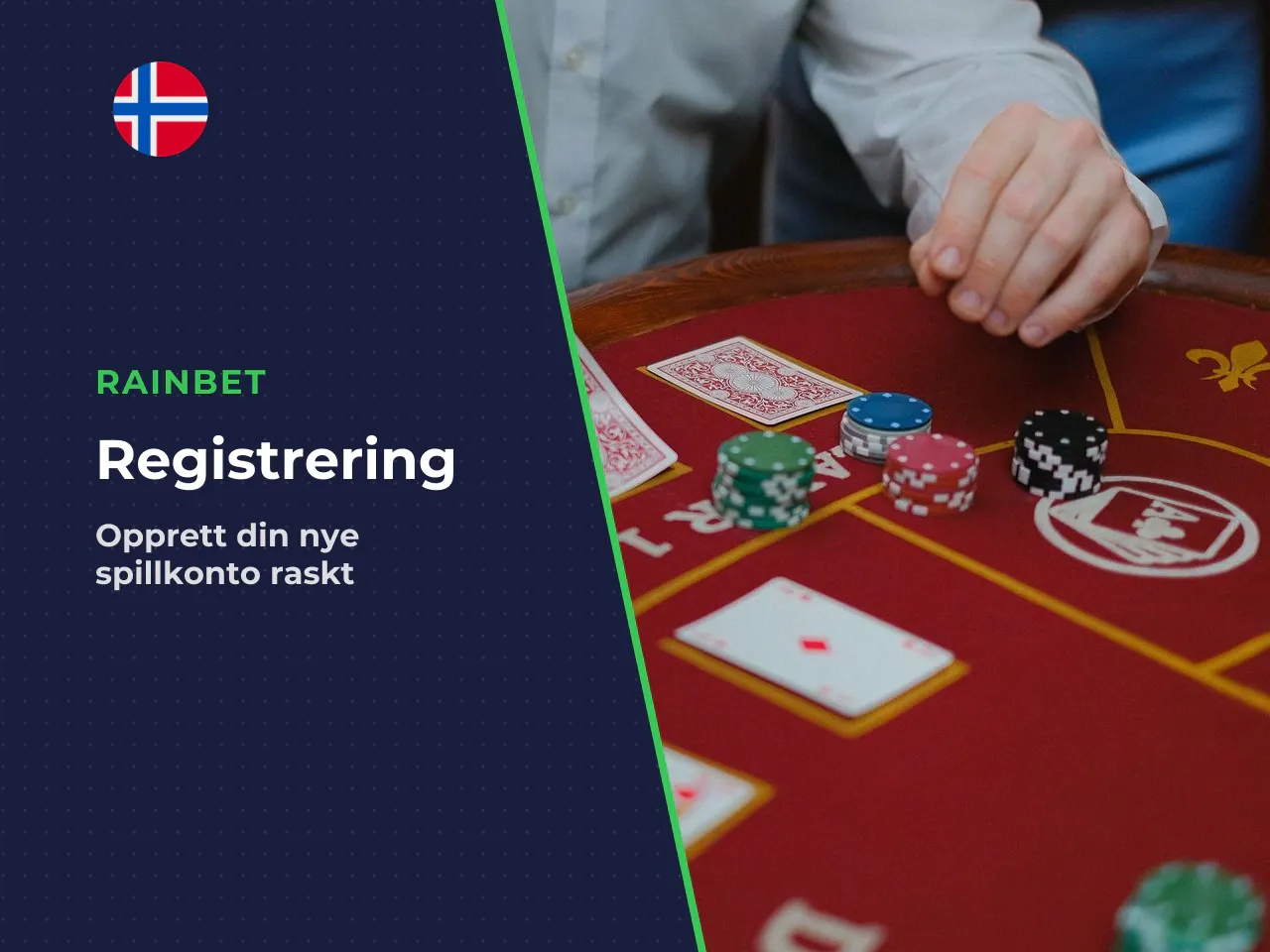 Opprett en Rainbet-konto og finn spillet