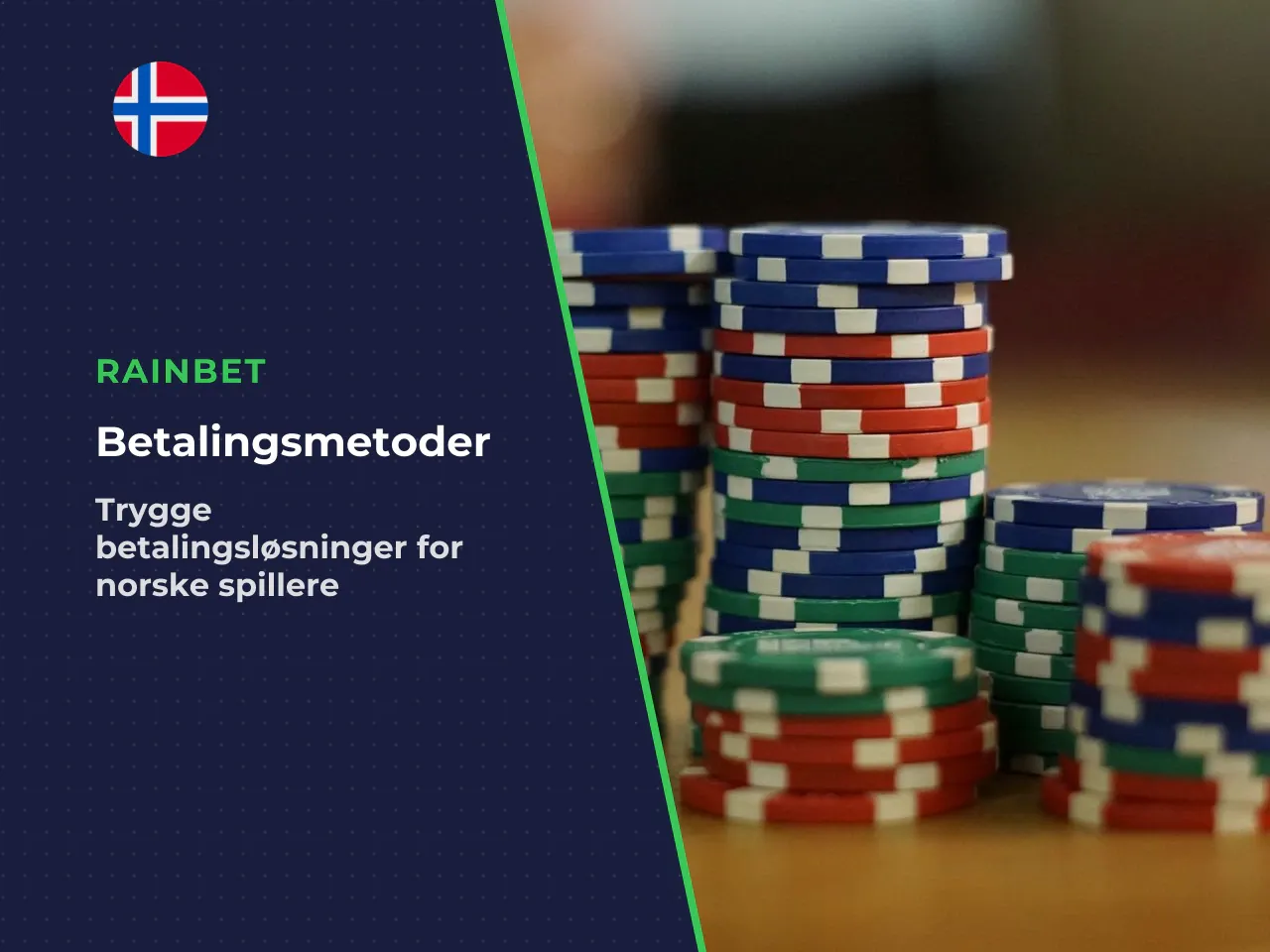 Innskuddsmetoder for norske spillere. Norske banker